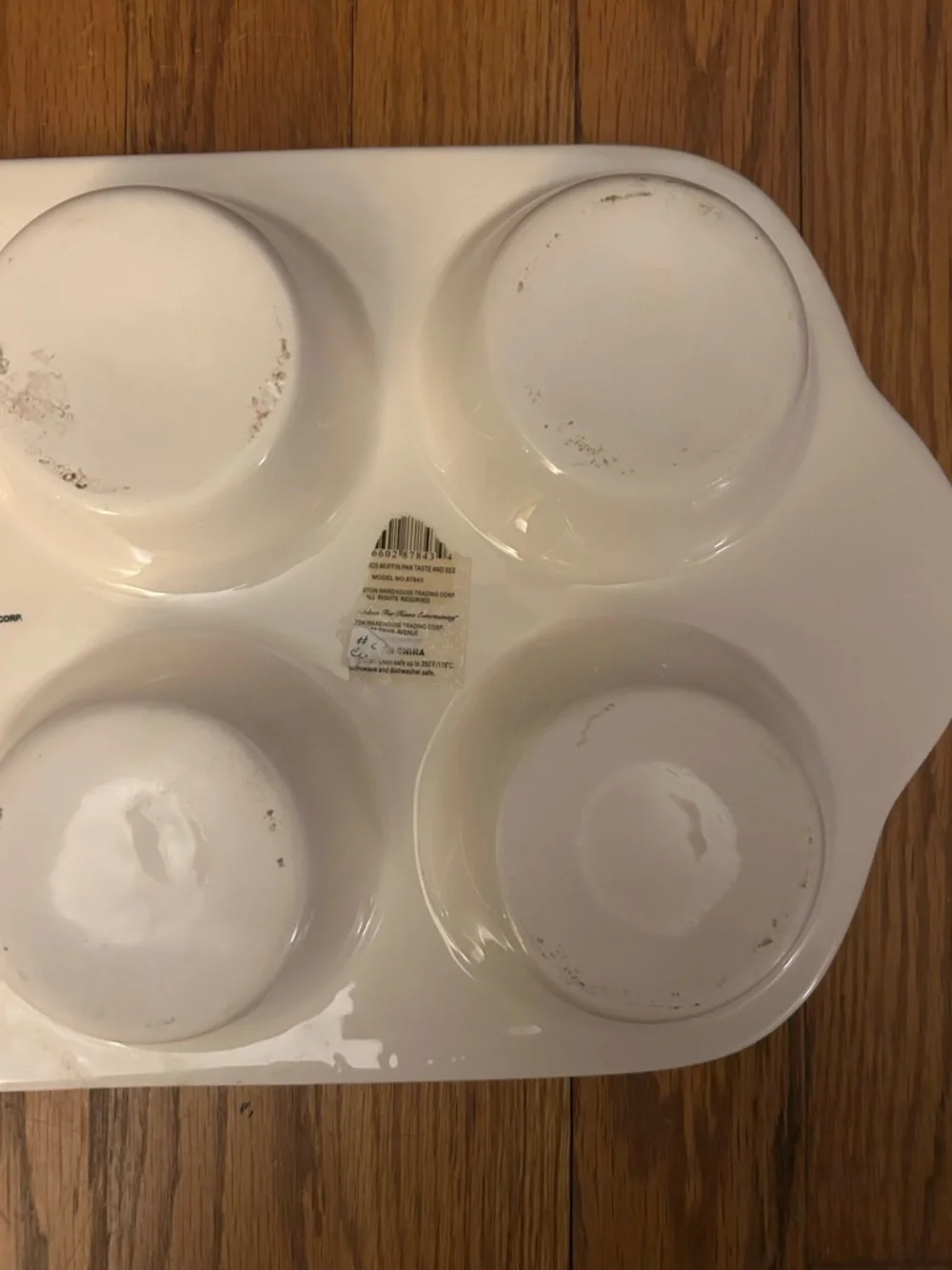 Boston Warehouse Corp. White Pink Blue Biblical Cottagecore Muffin Serving Tray